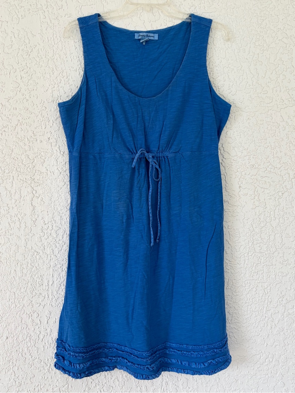 Tommy Bahama Blue Sleeveless Tie-Waist dress size L